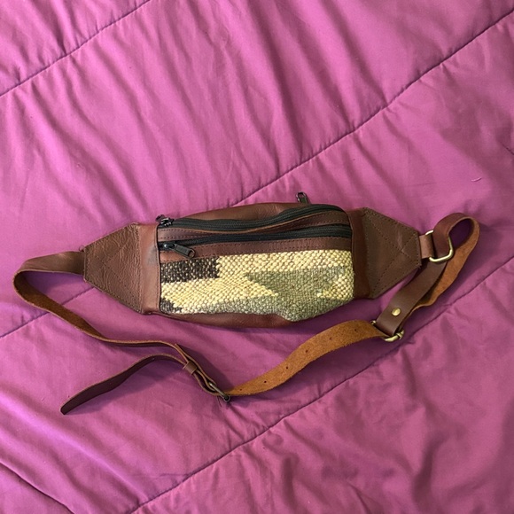 Handbags - Brown Leather Women's Belt Bag